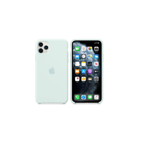 Coque Silicone iPhone 11 Pro Max Apple – Seafoam ou Pink Sand