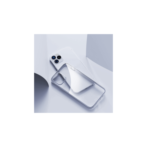 Rock Coque Silicone iPhone 12 Pro Max – Bordure Silver Transparente